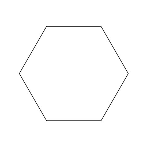 Blank Hexagon Template